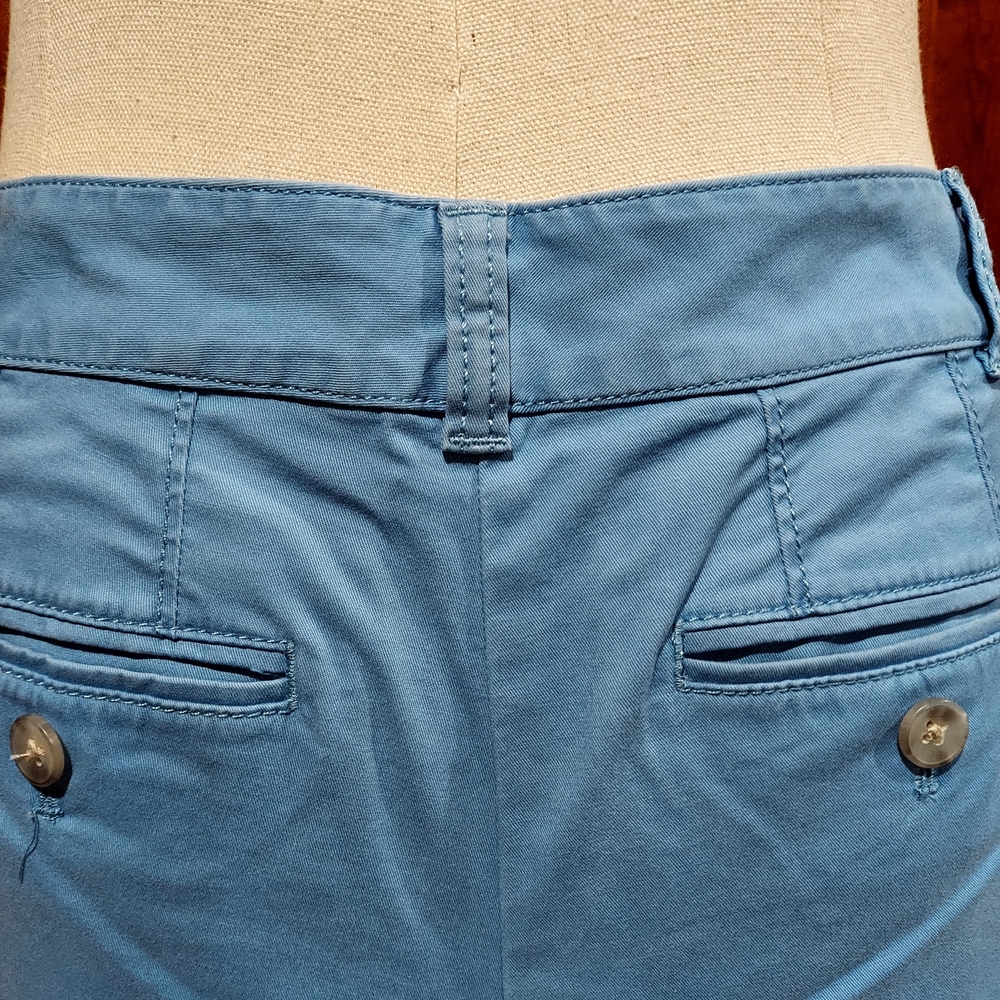Talbots Women's Pants - Gray and Blue Girlfriend Chinos - Picture 8 of 11